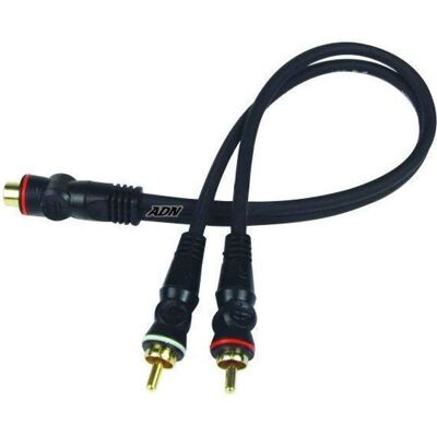 Adaptateur Y RCA - CALIBER - 1 RCA Femelle / 2 RCA Mâles - Double blindage - Doubler signal RCA - Publicité Adaptateur Y RCA - CALIBER - 1 RCA Femelle / 2 RCA Mâles - Double blindage - Doubler signal RCA - Publicité