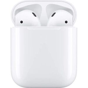 Apple airpods 2 blanc Écouteurs sans fil Bluetooth avec boîtier de charge filaire - Publicité Apple airpods 2 blanc Écouteurs sans fil Bluetooth avec boîtier de charge filaire - Publicité