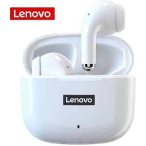 Écouteurs Sans Fil TWS - LENOVO - LP40 PRO - Bluetooth 5.1 - Intra-auriculaires - Blanc Blanc - Publicité Écouteurs Sans Fil TWS - LENOVO - LP40 PRO - Bluetooth 5.1 - Intra-auriculaires - Blanc Blanc - Publicité