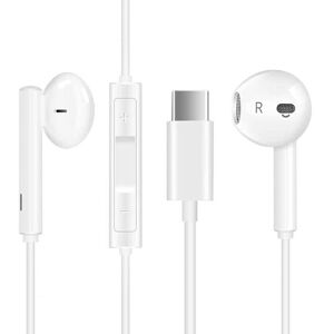 Écouteurs USB Type CIntra Auriculaires avec Micro (Hi-Res) et contrôle du Volume pour iPad ProHuawei Samsung Xiaomi A250 Blanc - Publicité Écouteurs USB Type CIntra Auriculaires avec Micro (Hi-Res) et contrôle du Volume pour iPad ProHuawei Samsung Xiaomi A250 Blanc - Publicité