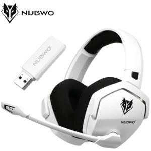 Casque Gaming NUBWO G06 Sans Fil USB Bluetooth avec Microphone pour PS5 PS4 PC NS -Blanc Blanc - Publicité Casque Gaming NUBWO G06 Sans Fil USB Bluetooth avec Microphone pour PS5 PS4 PC NS -Blanc Blanc - Publicité