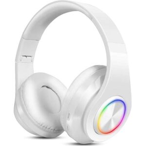 CUNEARY Casque Bluetooth sans fil - stéréo pliable filaire optionnel microphone intégré FM autonomie 20h - casque Étiquette Blanc - Publicité CUNEARY Casque Bluetooth sans fil - stéréo pliable filaire optionnel microphone intégré FM autonomie 20h - casque Étiquette Blanc - Publicité