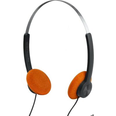 Casque supra-aural - MUSE - M-206 CF - Léger 60g - Design vintage - Connecteur USB-C Orange - Publicité Casque supra-aural - MUSE - M-206 CF - Léger 60g - Design vintage - Connecteur USB-C Orange - Publicité
