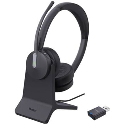 Micro-casque sans fil - YEALINK - WH64 - Hybrid Dual Teams - 32 heures dautonomie - Anti-bruit de respiration Noir - Publicité Micro-casque sans fil - YEALINK - WH64 - Hybrid Dual Teams - 32 heures dautonomie - Anti-bruit de respiration Noir - Publicité