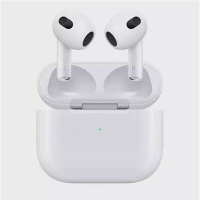 Apple AirPods 3 doccasion avec étui de chargement (3e génération) Écouteurs Bluetooth Écouteurs intra-auriculaires sans fil Blanc - Publicité Apple AirPods 3 doccasion avec étui de chargement (3e génération) Écouteurs Bluetooth Écouteurs intra-auriculaires sans fil Blanc - Publicité