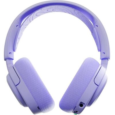 Casque gaming sans fil - STEELSERIES - Arctis Nova 3PW - Autonomie 40h - Connexion 24 GHz - Bluetooth Violet - Publicité Casque gaming sans fil - STEELSERIES - Arctis Nova 3PW - Autonomie 40h - Connexion 24 GHz - Bluetooth Violet - Publicité
