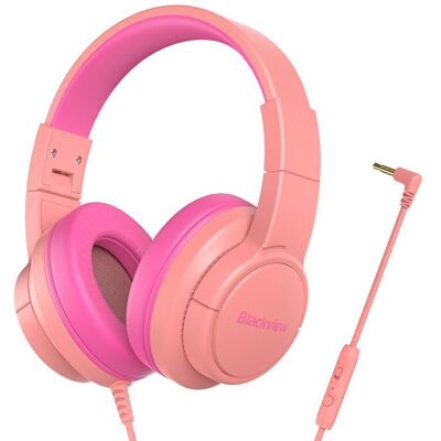 BLACKVIEW FitBuds K1 - Casque supra-auriculaire pliable Bluetooth 5.4 câble 16 m ENC micro batterie 500 mAh (rose) Rose - Publicité BLACKVIEW FitBuds K1 - Casque supra-auriculaire pliable Bluetooth 5.4 câble 16 m ENC micro batterie 500 mAh (rose) Rose - Publicité