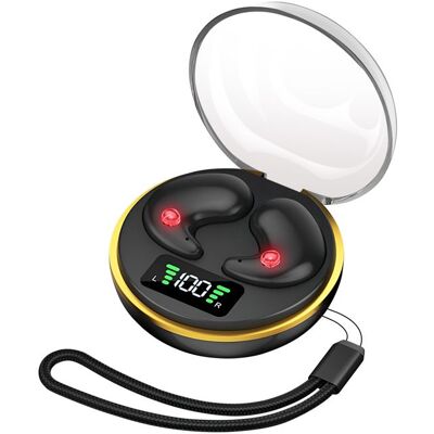 Écouteurs de Sommeil - AVIZAR - Ultra Plats - Anti Bruit - Sans Fil - Boîtier LED Noir Noir - Publicité Écouteurs de Sommeil - AVIZAR - Ultra Plats - Anti Bruit - Sans Fil - Boîtier LED Noir Noir - Publicité