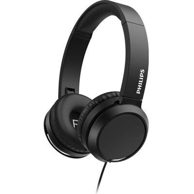 Philips TAH4105BK - Casque Supra aural - Filaire - 32mm driver - Pliage compact - Noir Noir - Publicité Philips TAH4105BK - Casque Supra aural - Filaire - 32mm driver - Pliage compact - Noir Noir - Publicité