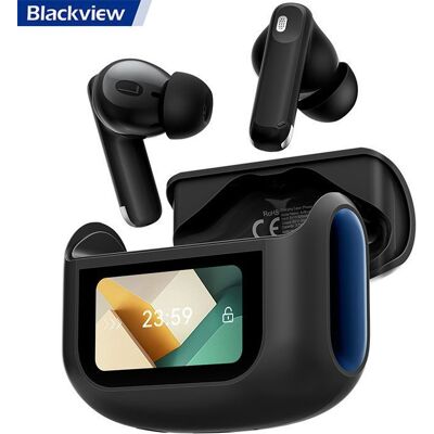 Blackview AirBuds 12 Casque Bluetooth 5.4 ANC ENC IPX7 - Écouteurs intra-auriculaires boîtier 400mAh Noir Noir - Publicité Blackview AirBuds 12 Casque Bluetooth 5.4 ANC ENC IPX7 - Écouteurs intra-auriculaires boîtier 400mAh Noir Noir - Publicité