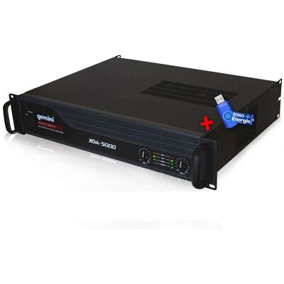 Gemini - XGA5000 - 5000W - Professionnel - Amplificateur - Publicité Gemini - XGA5000 - 5000W - Professionnel - Amplificateur - Publicité