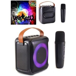 Inovalley Enceinte Portable Bluetooth - MSD - 20W - Karaoke - LED RGB - Micro SANS FIL Noir - Publicité Inovalley Enceinte Portable Bluetooth - MSD - 20W - Karaoke - LED RGB - Micro SANS FIL Noir - Publicité