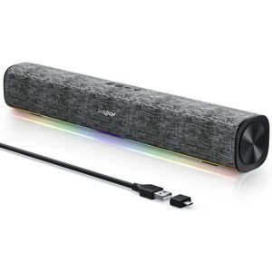 ZVVN R100 Enceinte PC Bluetooth — barre de son audio-lumière synchronisée USB pour PC tablette smartphone 42×6×6 cm Gris - Publicité ZVVN R100 Enceinte PC Bluetooth — barre de son audio-lumière synchronisée USB pour PC tablette smartphone 42×6×6 cm Gris - Publicité