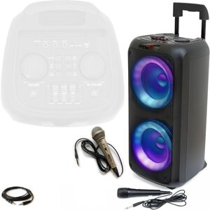 IBIZA SOUND Pack Karaoké Enceinte Bluetooth USB AUX SD TWS sur Batterie 600W - 2 Micros - Enfant Cadeau Boum Anniversaire Noël Fête Musique Noir - Publicité IBIZA SOUND Pack Karaoké Enceinte Bluetooth USB AUX SD TWS sur Batterie 600W - 2 Micros - Enfant Cadeau Boum Anniversaire Noël Fête Musique Noir - Publicité