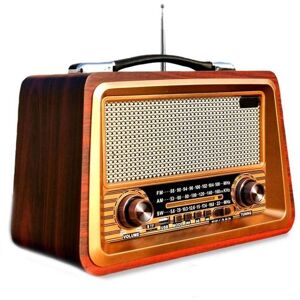 SODIAL Retro Portable Radio Sans Fil Bluetooth Haut-Parleur StéRéO AM/FM Radio RéCepteur Lecteur USB TF AUX MP3 Style Classique Marron - Publicité SODIAL Retro Portable Radio Sans Fil Bluetooth Haut-Parleur StéRéO AM/FM Radio RéCepteur Lecteur USB TF AUX MP3 Style Classique Marron - Publicité