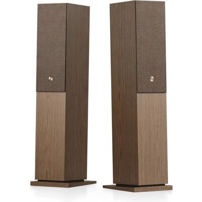 Audio Pro AUDIO - A48 W - Enceintes Hifi Bluetooth (la paire) - AirPlay 2 et Google Cast - 2x160W - Noyer Marron - Publicité Audio Pro AUDIO - A48 W - Enceintes Hifi Bluetooth (la paire) - AirPlay 2 et Google Cast - 2x160W - Noyer Marron - Publicité