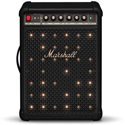 Enceinte sono DJ - MARSHALL - Bromley 450 - Son stéréo 360° - Lumières intégrées - Entrées micro et instrument - Noir Noir - Publicité Enceinte sono DJ - MARSHALL - Bromley 450 - Son stéréo 360° - Lumières intégrées - Entrées micro et instrument - Noir Noir - Publicité