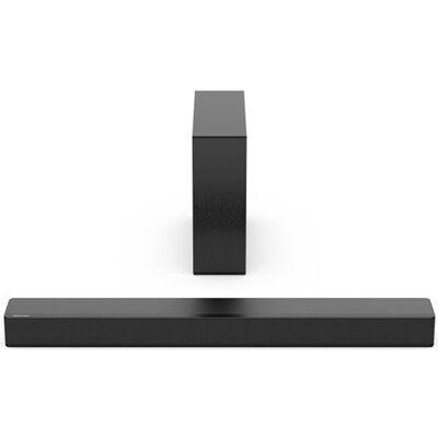 Barre de son sans fil Hisense HS2100 - Bluetooth 5.3 - HDMI eARC - 21CH - 240W - 3 haut-parleurs Noir - Publicité Barre de son sans fil Hisense HS2100 - Bluetooth 5.3 - HDMI eARC - 21CH - 240W - 3 haut-parleurs Noir - Publicité