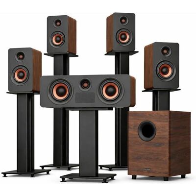 Barre de son - Hiwill-Audio M514 - Dolby Atmos 5.1.4 - 900W crête - Caisson 25 Hz Gris - Publicité Barre de son - Hiwill-Audio M514 - Dolby Atmos 5.1.4 - 900W crête - Caisson 25 Hz Gris - Publicité