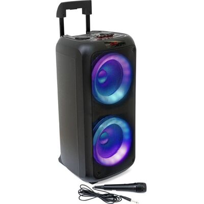 BMI Enceinte Active Sono IBIZA SOUND VENUS600 - LUMINEUSE KARAOKE 2 x 8/20cm 600W Bluetooth USB TWS Batterie intégrée - Publicité BMI Enceinte Active Sono IBIZA SOUND VENUS600 - LUMINEUSE KARAOKE 2 x 8/20cm 600W Bluetooth USB TWS Batterie intégrée - Publicité