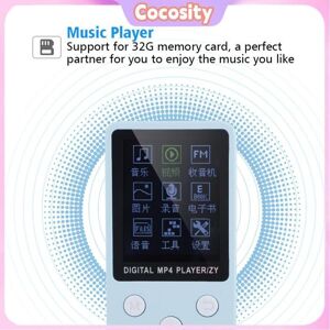 Cocosity Lecteur de musique numérique Mini USB Digital MP3 / MP4 Music Player Support 32GB TF Card With son baladeur Bleu clair Bleu - Publicité Cocosity Lecteur de musique numérique Mini USB Digital MP3 / MP4 Music Player Support 32GB TF Card With son baladeur Bleu clair Bleu - Publicité