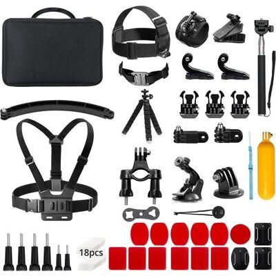 AKASO caméra Sport Kit daccessoires 60 in 1 Pour tout les caméras de la série AKASO/GoPro Hero/DJI/Apexcam ACCESSOIRES PHOTO 60PCS Blanc - Publicité AKASO caméra Sport Kit daccessoires 60 in 1 Pour tout les caméras de la série AKASO/GoPro Hero/DJI/Apexcam ACCESSOIRES PHOTO 60PCS Blanc - Publicité