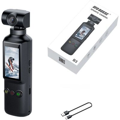 NOBRAND Caméra sport 4K UHD- Lentille Rotative 270° 64GB- WiFi Écran tactile 1 99- Noir Noir - Publicité NOBRAND Caméra sport 4K UHD- Lentille Rotative 270° 64GB- WiFi Écran tactile 1 99- Noir Noir - Publicité