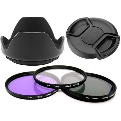 XIT Kit 72mm - 7 Filtres UV CPL FLD Pare soleil Cache bouchon pour Nikon Canon Sigma Fujinon - Publicité XIT Kit 72mm - 7 Filtres UV CPL FLD Pare soleil Cache bouchon pour Nikon Canon Sigma Fujinon - Publicité