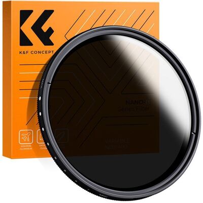 K&F Concept Filtre ND 58MM Variable Fader ND2 à ND400 réglable Objectif pour Panasonic Lumix DMC-LX7 + Chiffon de Nettoyage Noir - Publicité K&F Concept Filtre ND 58MM Variable Fader ND2 à ND400 réglable Objectif pour Panasonic Lumix DMC-LX7 + Chiffon de Nettoyage Noir - Publicité