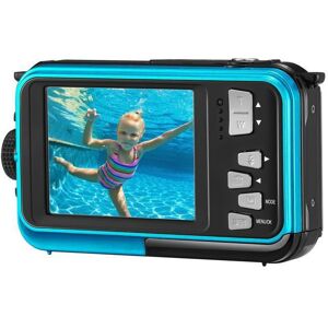 TTLIFE Caméra sous-Marine étanch Appareil Photo Numérique HD 30MP 1080P Zoom 16X jusquà 32 Go Caméra daction pour la Plongée en Bleu - Publicité TTLIFE Caméra sous-Marine étanch Appareil Photo Numérique HD 30MP 1080P Zoom 16X jusquà 32 Go Caméra daction pour la Plongée en Bleu - Publicité