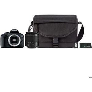 CANON Appareil photo + Accessoires EOS 2000D 18-55DC + Fourre-tout + Carte Noir - Publicité CANON Appareil photo + Accessoires EOS 2000D 18-55DC + Fourre-tout + Carte Noir - Publicité