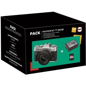 Appareil photo hybride Fujifilm PACK FNAC X-T30III Si/XC1333+NPW126S+SD32 Noir - Publicité Appareil photo hybride Fujifilm PACK FNAC X-T30III Si/XC1333+NPW126S+SD32 Noir - Publicité