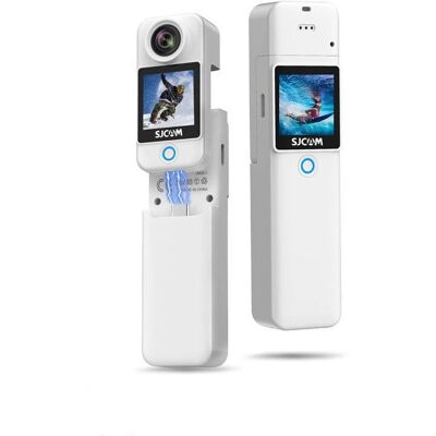 Caméra daction de poche SJCAM C300 4K autonomie de 7 heures stabilisation 6 axes double écran tactile étanche jusquà 30 m Blanc - Publicité Caméra daction de poche SJCAM C300 4K autonomie de 7 heures stabilisation 6 axes double écran tactile étanche jusquà 30 m Blanc - Publicité