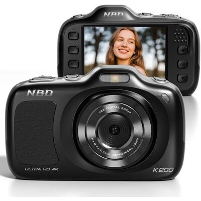 NBD Appareil photo numérique 4K 64 MP pour la photographie avec autofocus zoom 16x design compact inclut une carte SD 32 GoNoir Noir - Publicité NBD Appareil photo numérique 4K 64 MP pour la photographie avec autofocus zoom 16x design compact inclut une carte SD 32 GoNoir Noir - Publicité