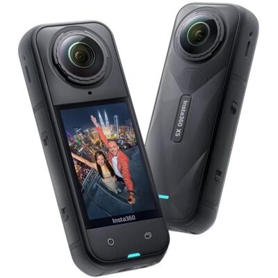 Caméra sport Insta360 X5 Caméra daction 360° 8K étanche vidéo grand angle 4K pour sport voyage - Noir Noir - Publicité Caméra sport Insta360 X5 Caméra daction 360° 8K étanche vidéo grand angle 4K pour sport voyage - Noir Noir - Publicité