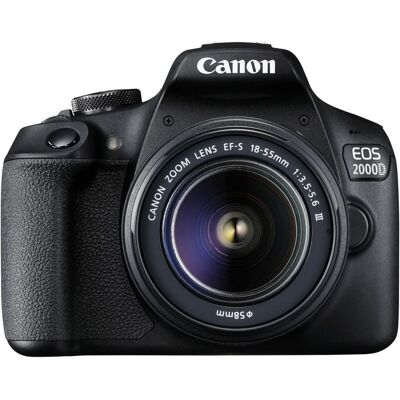 Canon EOS 2000D Appareil photo numérique Reflex 24.1 MP APS-C 1080p - 30 pi-s 3x zoom optique objectif EF-S 18-55 mm IS STM… Noir - Publicité Canon EOS 2000D Appareil photo numérique Reflex 24.1 MP APS-C 1080p - 30 pi-s 3x zoom optique objectif EF-S 18-55 mm IS STM… Noir - Publicité