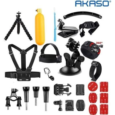 2021 NEUF AKASO Caméra Sport Accessoires 14 en 1 Pack pour Gopro Hero AKASO EK7000 Brave 4 V50 Pro EK7000 Pro V50 Elite Vision3/4 Noir - Publicité 2021 NEUF AKASO Caméra Sport Accessoires 14 en 1 Pack pour Gopro Hero AKASO EK7000 Brave 4 V50 Pro EK7000 Pro V50 Elite Vision3/4 Noir - Publicité