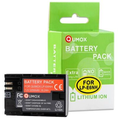 Qumox LP-E6NH Batterie pour Canon EOS 5D Mark II/III/IV 5DS 5DS R 6D 6D Mark II 7D 7D Mark II 70D 80D 90D R R5 R5C R6 Blanc - Publicité Qumox LP-E6NH Batterie pour Canon EOS 5D Mark II/III/IV 5DS 5DS R 6D 6D Mark II 7D 7D Mark II 70D 80D 90D R R5 R5C R6 Blanc - Publicité
