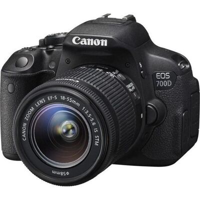 Appareil photo reflex - Canon - EOS 700D - 18-55mm IS STM - 1080p - Stabilisateur optique Noir - Publicité Appareil photo reflex - Canon - EOS 700D - 18-55mm IS STM - 1080p - Stabilisateur optique Noir - Publicité