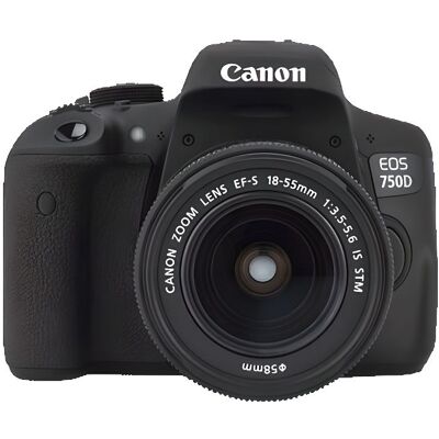 CANON EOS 750D Appareil Photo Numérique Reflex 24 MP + Objectif 18-55 mm IS STM Noir - Publicité CANON EOS 750D Appareil Photo Numérique Reflex 24 MP + Objectif 18-55 mm IS STM Noir - Publicité