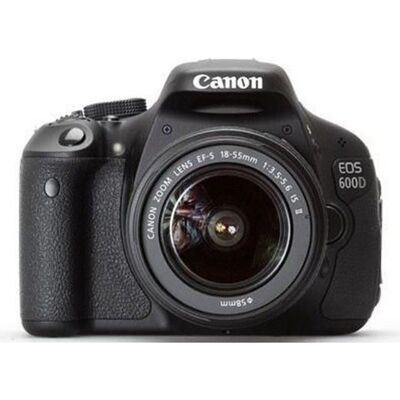CANON EOS 600D + Objectif EF-S 18-55 mm f/35-5… Noir - Publicité CANON EOS 600D + Objectif EF-S 18-55 mm f/35-5… Noir - Publicité