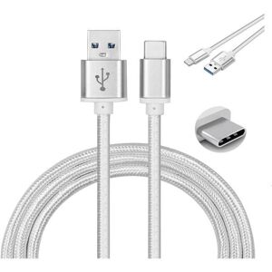123 Cable USB-C pour Samsung Galaxy A03 -Samsung Galaxy A03 CORE - Nylon Argent 1 Mètre - Yuan Yuan Gris - Publicité 123 Cable USB-C pour Samsung Galaxy A03 -Samsung Galaxy A03 CORE - Nylon Argent 1 Mètre - Yuan Yuan Gris - Publicité