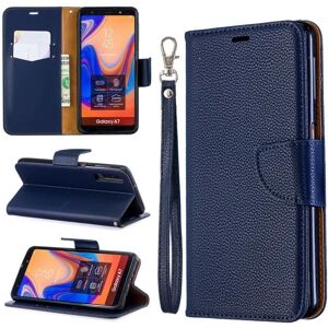 APRILLY Housse Samsung Galaxy A7 2018 SM-A750F (6.0) - PU Cuir Portefeuille avec Support Antichoc Protection Housse - Bleu foncé Bleu - Publicité APRILLY Housse Samsung Galaxy A7 2018 SM-A750F (6.0) - PU Cuir Portefeuille avec Support Antichoc Protection Housse - Bleu foncé Bleu - Publicité