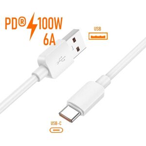 ACCE2S Cable 100W pour Honor 90 Smart Lite 70 Lite 50 Lite Charge Rapide 6A Blanc - Publicité ACCE2S Cable 100W pour Honor 90 Smart Lite 70 Lite 50 Lite Charge Rapide 6A Blanc - Publicité