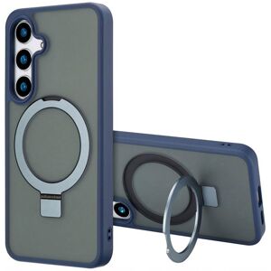 Coque adapté à Samsung Galaxy S24 Plus - Accezz Coque Ring Stand avec MagSafe - Bleu Gris - Publicité Coque adapté à Samsung Galaxy S24 Plus - Accezz Coque Ring Stand avec MagSafe - Bleu Gris - Publicité