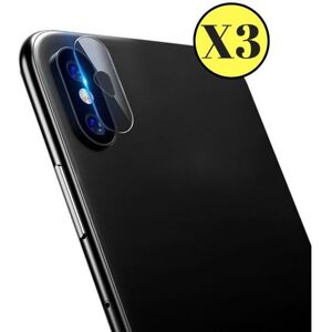 PHONILLICO Lot de 3 Verres Trempé Protection Caméra pour Apple iPhone X - iPhone XS - iPhone XS MAX - Film Protecteur Lentille Appareil Photo Noir - Publicité PHONILLICO Lot de 3 Verres Trempé Protection Caméra pour Apple iPhone X - iPhone XS - iPhone XS MAX - Film Protecteur Lentille Appareil Photo Noir - Publicité