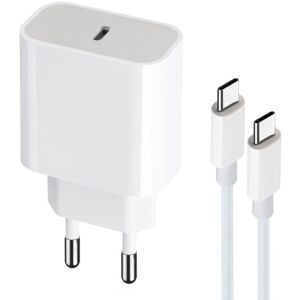 ACCE2S Chargeur Rapide + Câble pour Honor 400 400 Smart 400 Lite USB-C 1m PD 3.0 20W Blanc - Publicité ACCE2S Chargeur Rapide + Câble pour Honor 400 400 Smart 400 Lite USB-C 1m PD 3.0 20W Blanc - Publicité