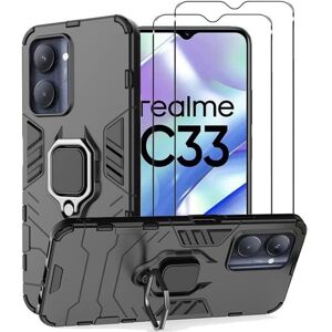 Coque et protections écran - Novago - Compatible Realme C33 - Gel souple - Verre trempé - Résistante Noir - Publicité Coque et protections écran - Novago - Compatible Realme C33 - Gel souple - Verre trempé - Résistante Noir - Publicité
