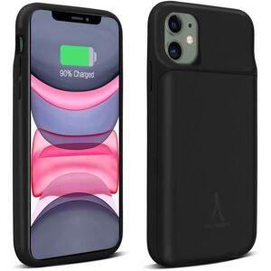 Coque iPhone 11 - AKASHI - Modèle 2 en 1 - Batterie 4500mAh - Protection Rigide - Induction Noir - Publicité Coque iPhone 11 - AKASHI - Modèle 2 en 1 - Batterie 4500mAh - Protection Rigide - Induction Noir - Publicité