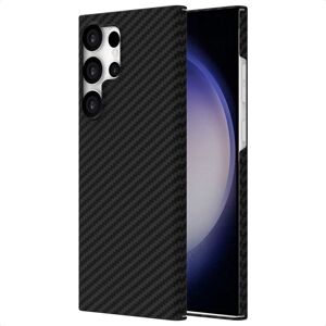 Coque adapté à Samsung Galaxy S23 Ultra - Accezz Coque Kevlar® MagSafe - Noir Noir - Publicité Coque adapté à Samsung Galaxy S23 Ultra - Accezz Coque Kevlar® MagSafe - Noir Noir - Publicité